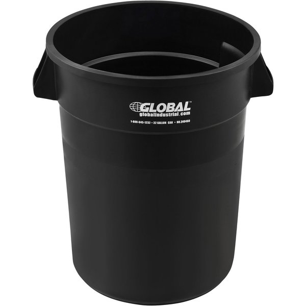 Global Industrial Round Black, Plastic 240460BK